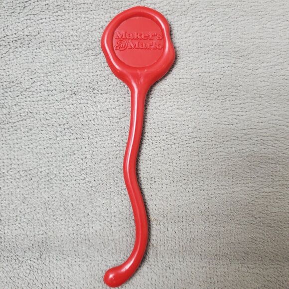 Maker's Mark Stir Sticks Set Of Two Adult's Red 4.5" Collectible Bar Whiskey - Picture 3 of 4